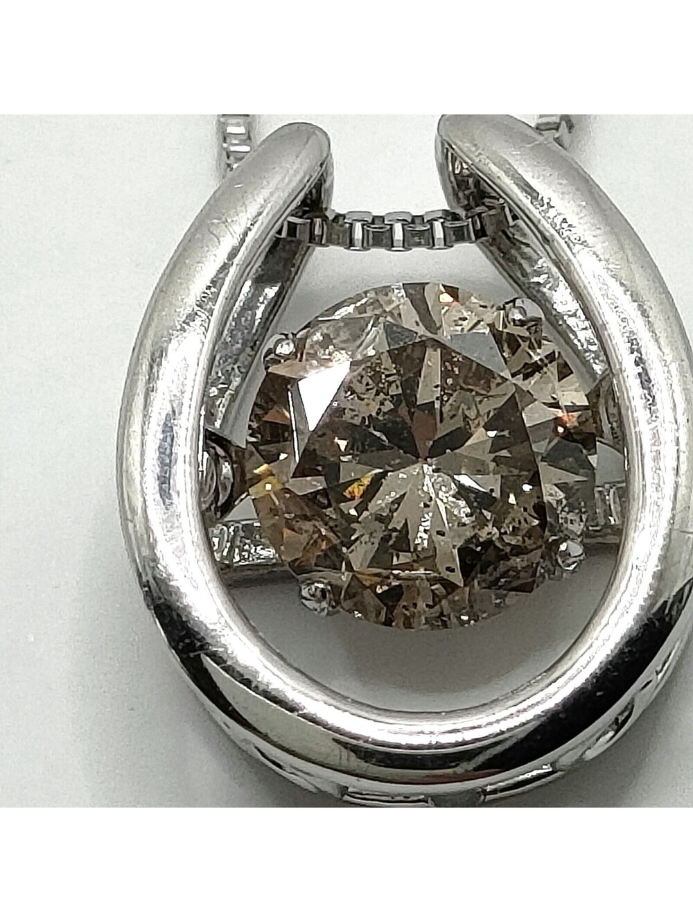 Jewelry Necklace Natural Diamond 0.5ct Platinum 5521607